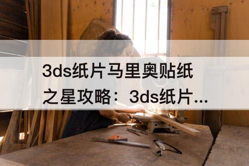 3ds纸片马里奥贴纸之星攻略：3ds纸片马里奥贴纸之星攻略22