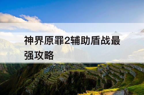 神界原罪2辅助盾战最强攻略