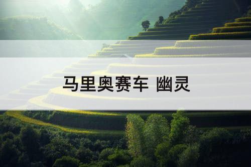 马里奥赛车 幽灵