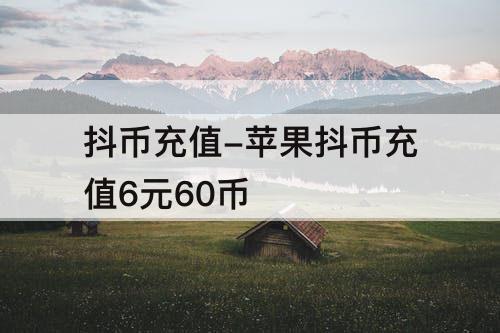 抖币充值-苹果抖币充值6元60币