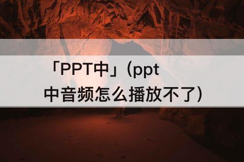 「PPT中」(ppt中音频怎么播放不了)