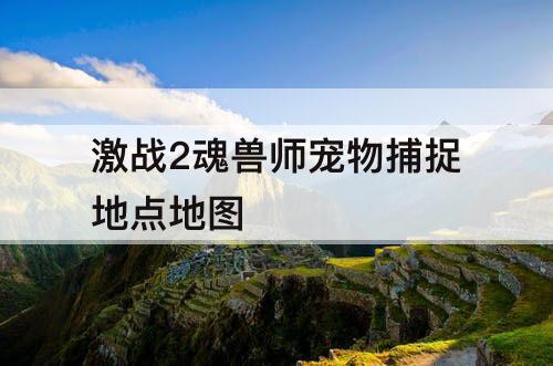 激战2魂兽师宠物捕捉地点地图