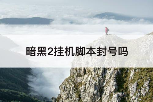 暗黑2挂机脚本封号吗