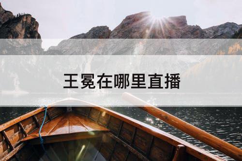 王冕在哪里直播