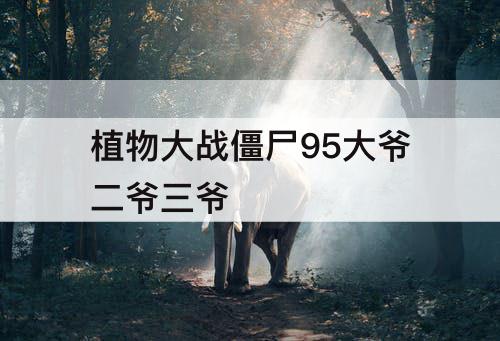 植物大战僵尸95大爷二爷三爷