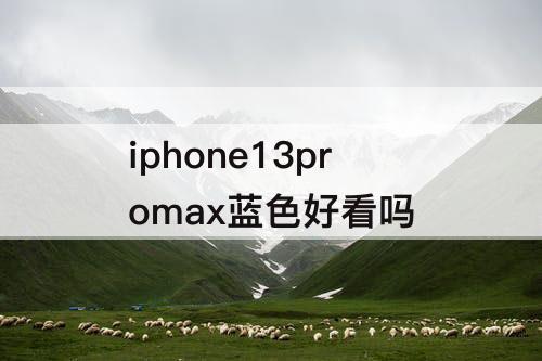 iphone13promax蓝色好看吗
