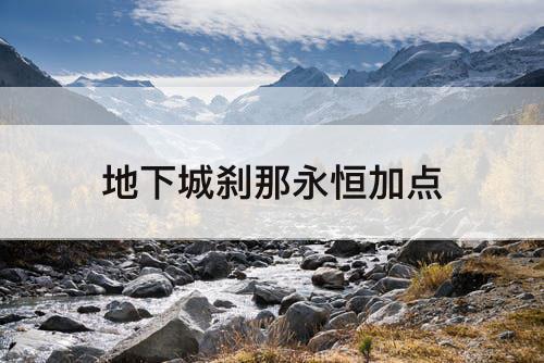 地下城刹那永恒加点