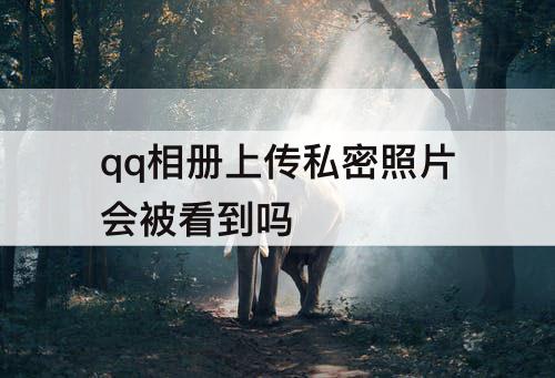 qq相册上传私密照片会被看到吗