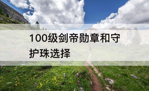 100级剑帝勋章和守护珠选择