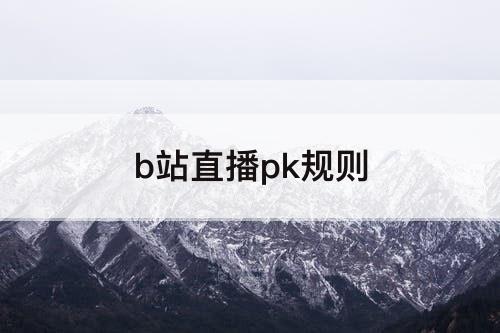 b站直播pk规则