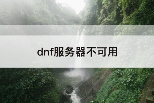 dnf服务器不可用