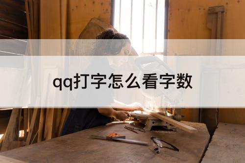 qq打字怎么看字数