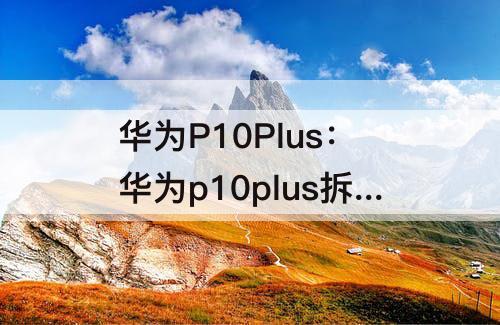 华为P10Plus：华为p10plus拆机图