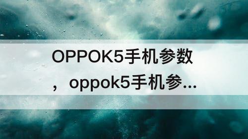 OPPOK5手机参数，oppok5手机参数详情