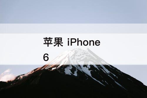 苹果 iPhone 6