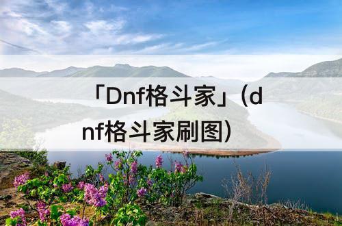 「Dnf格斗家」(dnf格斗家刷图)
