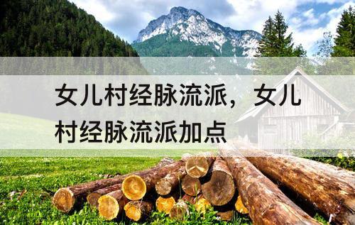女儿村经脉流派，女儿村经脉流派加点