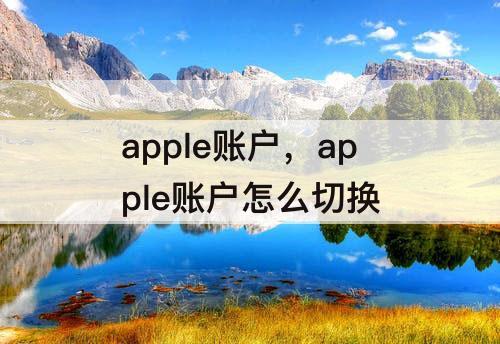 apple账户，apple账户怎么切换