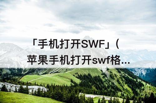 「手机打开SWF」(苹果手机打开swf格式视频)