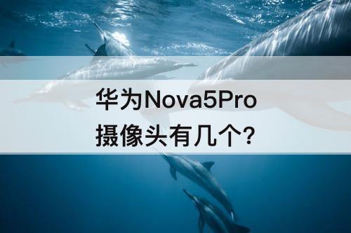 华为Nova5Pro摄像头有几个?