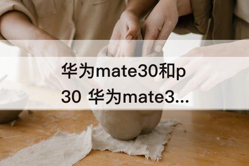 华为mate30和p30 华为mate30和p30pro哪个贵