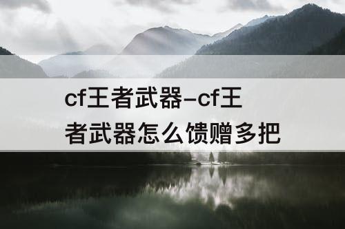 cf王者武器-cf王者武器怎么馈赠多把