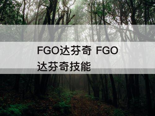 FGO达芬奇 FGO达芬奇技能