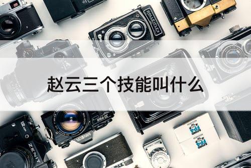 赵云三个技能叫什么