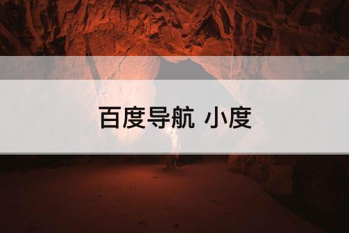 百度导航 小度