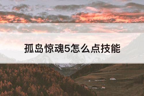 孤岛惊魂5怎么点技能