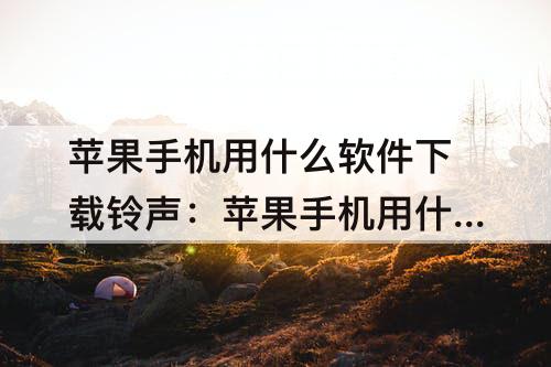 苹果手机用什么软件下载铃声：苹果手机用什么软件下载铃声最好