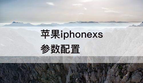 苹果iphonexs参数配置