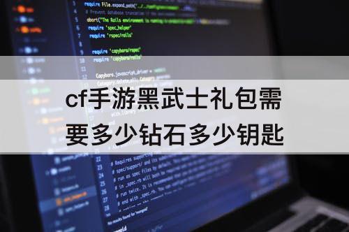cf手游黑武士礼包需要多少钻石多少钥匙