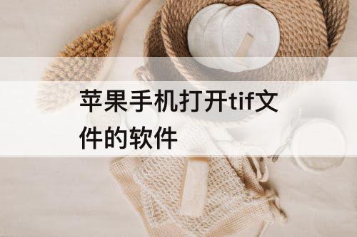 苹果手机打开tif文件的软件