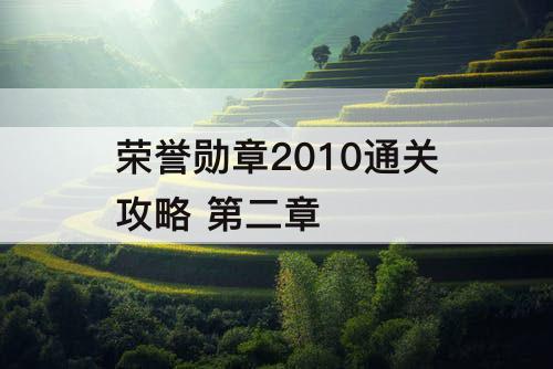 荣誉勋章2010通关攻略 第二章