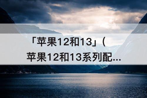 「苹果12和13」(苹果12和13系列配置参数表)