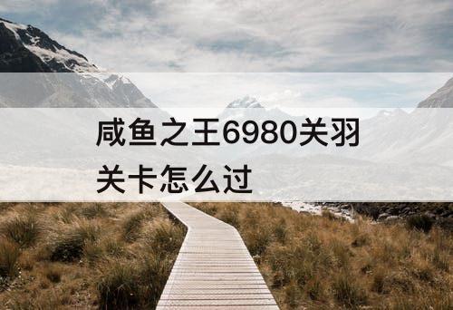 咸鱼之王6980关羽关卡怎么过