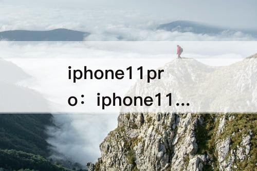iphone11pro：iphone11promax如何设置铃声