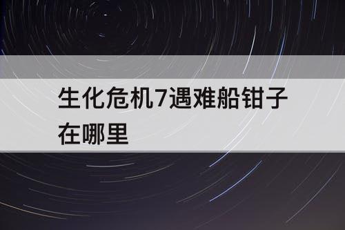 生化危机7遇难船钳子在哪里