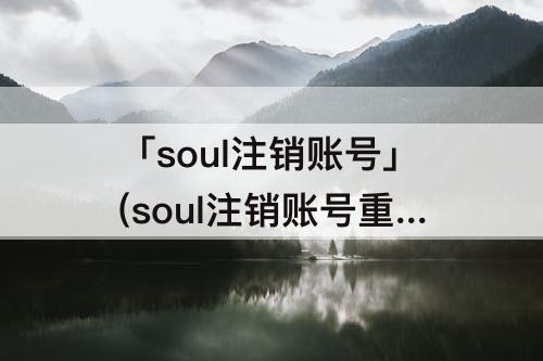 「soul注销账号」(soul注销账号重新注册以前密友知道吗?)