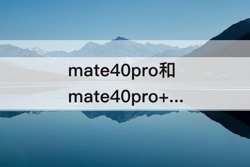 mate40pro和mate40pro+屏幕供应商