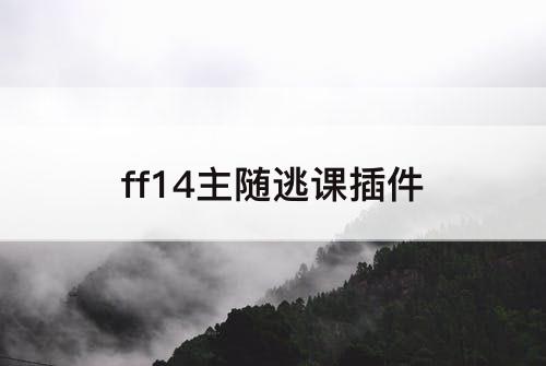 ff14主随逃课插件