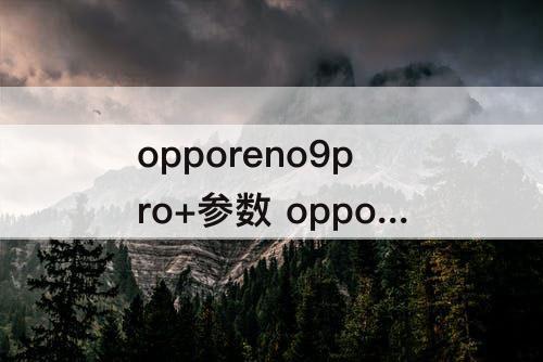 opporeno9pro+参数 opporeno9pro+参数配置详情