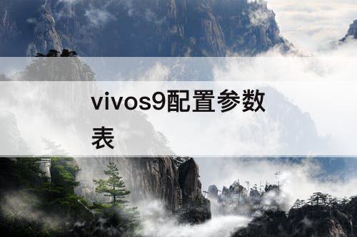 vivos9配置参数表