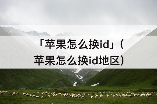 「苹果怎么换id」(苹果怎么换id地区)