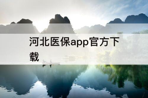 河北医保app官方下载
