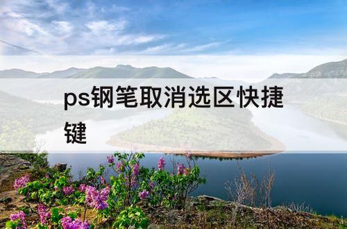 ps钢笔取消选区快捷键