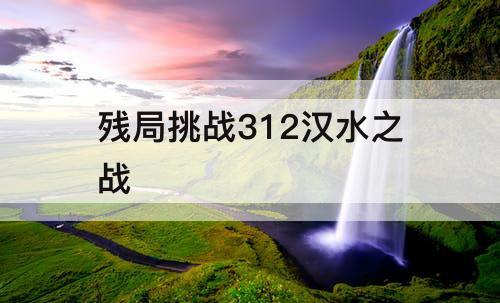 残局挑战312汉水之战