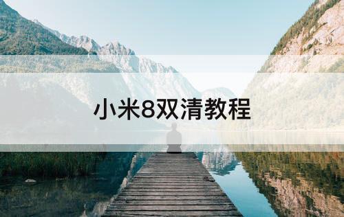 小米8双清教程