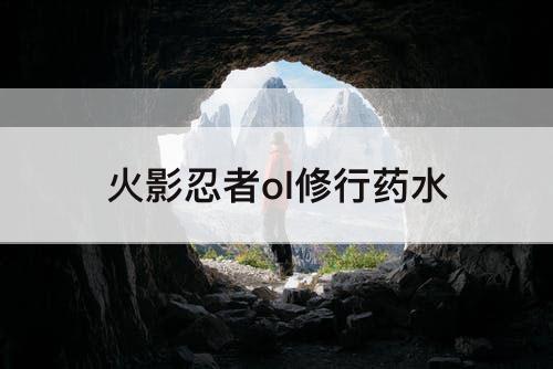 火影忍者ol修行药水